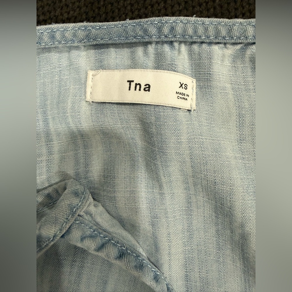 TNA Light Blue Denim summer dress - Picture 7 of 9